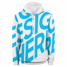 Cargar imagen en el visor de la galería, Sudadera Deportiva con Capucha de Felpa para hombre FS0816072 Personalizada con impresión completa de una imagen con Foto Logo Patrón Texto