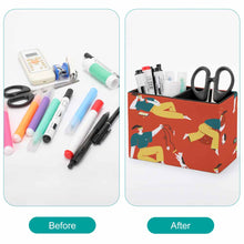 Cargar imagen en el visor de la galería, Portalápices de cuero Soporte para bolígrafos compartimentos para lápices y organizador para suministros de escritorio esenciales BG1613020 Personalizado con Foto, Texto o Logo