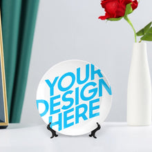 Cargar imagen en el visor de la galería, Plato Decorativo de Porcelana China Adorno de Cerámica para Hogar Oficina GY0902051 Personalizado Impresion Completa de Una Imagen con Foto Logo Patrón Texto