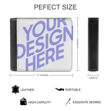 Cargar imagen en el visor de la galería, Cartera / Monedero / Billetera Pequeña de cuero para mujer hombre XB0608013 Personalizada con Impresión Completa con Foto Logo Patrón Texto