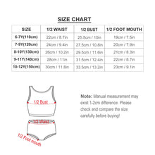 Cargar imagen en el visor de la galería, Bikini / Bañador de dos Piezas con Estampado para Niñas NT013 Personalizado con Impresión Completa con Foto Logo Patrón Texto
