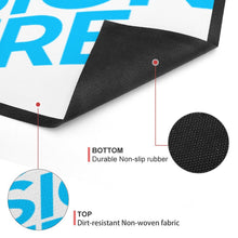 Cargar imagen en el visor de la galería, Alfombra de Tela sin Tejida de Goma Negra con Diseño Personalizada con Tu Texto Foto Patrón