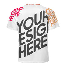 Cargar imagen en el visor de la galería, Camiseta Raglan manga corta para hombre DT36 con tres botones personalizado con foto patrón texto (impresión de imágenes múltiples)