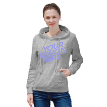 Cargar imagen en el visor de la galería, Sudadera con Bolsillo Canguro Casual Clásica con capucha de Algodón de mujer FS0816009 Personalizada con Impresión Delantera de una imagen con Foto Logo Patrón Texto