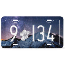 Cargar imagen en el visor de la galería, Marco de matrícula placa de matrícula de aluminio impreso, 4 agujeros de tornillo, capa transparente de protección UV, resistente a la intemperie QC1101017 Personalizado Personalizada con Foto, Texto o Logo