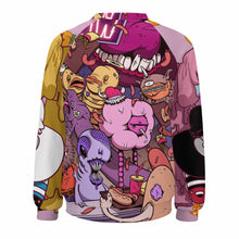 Cargar imagen en el visor de la galería, Sudadera de Cuello Redondo con Manga Raglán sin Capucha para Mujer RHDEC2 Personalizada Impresion Completa de Múltiples Imágenes con Foto Logo Patrón Texto