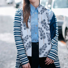 Cargar imagen en el visor de la galería, Bufanda con Flecos Suave Moderno Chalina Pañuelo de Cuello para mujer FS0805035 Personalizada con impresión completa con Foto Logo Patrón Texto