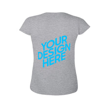 Cargar imagen en el visor de la galería, Camiseta Algodón Suave Casual de Manga Corta para Mujer FS0803020 Personalizada con Impresión Trasera con Foto Logo Patrón Texto
