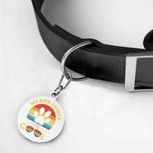 Cargar imagen en el visor de la galería, Tarjeta de Identificación para Perro Gato / Placa Etiqueta de Mascota CW1501014 Personalizada Impresion Completa de Dos Imágenes con Foto Logo Patrón Texto