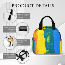 Cargar imagen en el visor de la galería, Bolsa de Almuerzo / Lonchera Térmica con Bolsillo Grande de Comida para Oficina Escuela para Mujer Hombre Niños XB0602049 Personalizada Impresion Completa de Múltiples Imágenes con Foto Logo Patrón Texto