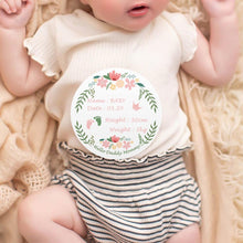 Cargar imagen en el visor de la galería, Signo de Nacimiento de Bebé Señal de Anuncio de Recién Nacido de Madera YT1208001 Personalizado Impresion Completa de Una Imagen con Foto Logo Patrón Texto