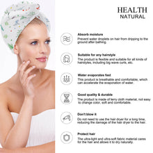 Cargar imagen en el visor de la galería, Toallas para el Pelo Secado Rápido / Toalla para Secar el Cabello / Gorro Absorbente de Agua para Pelo Cabello para Mujer Niña JJ0522045 Personalizadas Impresion Completa de Una Imagen con Foto Logotipo Patrón Texto