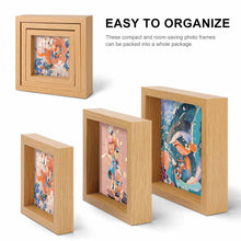 Cargar imagen en el visor de la galería, Marco/Marco de retrato/Moldura de madera con vete de tres combinaciones GY0903388 Personalizado,Personalizada Con Foto,Logo O Texto