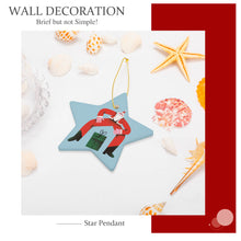 Cargar imagen en el visor de la galería, Adornos Navideños de Estrella Cerámica con Diseño Personalizada de Tus Fotos o Textos