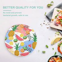 Cargar imagen en el visor de la galería, Tabla de Cortar Redonda / Tabla de Corte de Vidrio Templado para Cocina Hogar JJ0522208 Personalizada Impresion Completa de Una Imagen con Foto Logo Patrón Texto