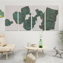 Cargar imagen en el visor de la galería, Cuadro Colgante 1:2 Vertical con Diseño Cuádruple de Una Sola Imagen con Diseño Personalizado Personalizada de Tus Fotos o Nombres