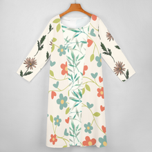 Cargar imagen en el visor de la galería, Traje de de Vestido sin Mangas y Cárdigan Largo Casual Elegante de Moda para Mujer STZ Personalizado Impresion Completa de Múltiples Imágenes con Foto Logo Patrón Texto