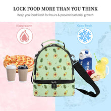 Cargar imagen en el visor de la galería, Bolsa de Comida de Doble Capa de Bandolera / Bolsa de Almuerzo de Hombro XB0602047 Personalizada de Una Imagen con Foto Logo Patrón Texto