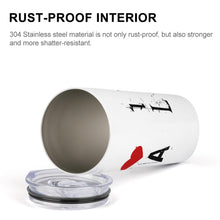 Cargar imagen en el visor de la galería, Taza de viaje Taza de Café Taza Térmica Vaso Vertical de Acero Inoxidable 304 para Oficina Hogar Aire Libre JJ0520151 Personalizada con Foto Logo Patrón Texto