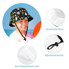 Cargar imagen en el visor de la galería, Sombrero de Cubo / Pescador Infantil con Correa Estampado para Sol Playa Verano al Aire Libre para Niños Niñas YT1205072 Personalizado Impresion Completa de Una Imagen con Foto Logo Patrón Texto