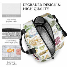 Cargar imagen en el visor de la galería, Bolsa de Almuerzo / Bolsa Térmica con Bolsillo para Exteriores Picnic Colegio Trabajo XB0602048 Personalizada Impresion Completa de Una Imagen con Foto Logo Patrón Texto