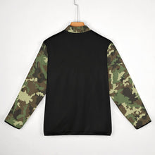 Cargar imagen en el visor de la galería, Sudadera Holgada con Botones Cuello Alzado Invierno para Hombre BAL Personalizada Impresion Completa de Múltiples Imágenes con Foto Logo Patrón Texto