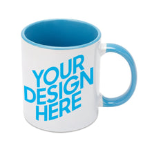 Cargar imagen en el visor de la galería, JJ0504002 Mug de Color Interior y Asa con Impresión Térmica de Diseño Personalizado con Tus Textos o Fotos Online