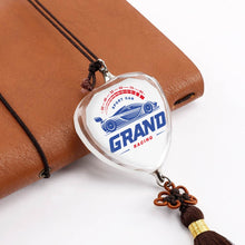 Cargar imagen en el visor de la galería, Colgante de Cristal para Coche con Nudo Chino / Colgante para Espejo Retrovisor de Coche / Decoración Adorno para Espejo de Coche QC1104041 Personalizado con Impresión Completa de Una Imagen con Foto Logo Patrón Texto