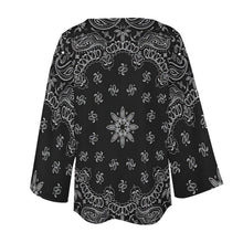Cargar imagen en el visor de la galería, Blusa / Camisa de Gasa Suelta Original Casual de Manga Larga para Mujer 1L Personalizada con Impresión Completa de múltiples imágenes con Foto Logo Patrón Texto
