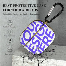 Cargar imagen en el visor de la galería, Funda protectora de auriculares para Apple AirPods 3 personalizada con texto de patrón de foto
