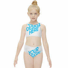 Cargar imagen en el visor de la galería, Bikini / Bañador de dos Piezas con Estampado para Niñas NT013 Personalizado con Impresión Completa con Foto Logo Patrón Texto