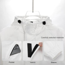 Cargar imagen en el visor de la galería, Chaqueta ligera con velcro deportiva con capucha para hombre A541 Personalizada con Impresión Completa de una imagen con Foto Logo Patrón Texto