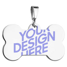 Cargar imagen en el visor de la galería, Tarjeta de Identificación para Perro Gato / Placa Etiqueta de Mascota CW1501014 Personalizada Impresion Completa de Dos Imágenes con Foto Logo Patrón Texto