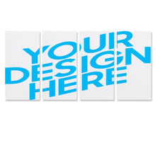 Cargar imagen en el visor de la galería, Cuadro Colgante 1:2 Vertical con Diseño Cuádruple de Una Sola Imagen con Diseño Personalizado Personalizada de Tus Fotos o Nombres