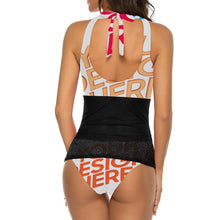 Cargar imagen en el visor de la galería, Tankini / Bañador Escote Halter FT5132 Personalizado con impresión completa con Foto Logo Patrón Texto