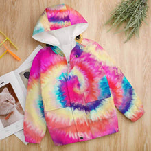 Cargar imagen en el visor de la galería, Chaqueta corta fina deportiva con capucha protegido de viento para niños niñas A537 Personalizada con Impresión Completa de una imagen con Foto Logo Patrón Texto