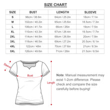 Cargar imagen en el visor de la galería, Camiseta manga corta escote ancho irregular de moda para mujer BBT Personalizada con Impresión Completa de una imagen con Foto Logo Patrón Texto