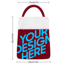 Cargar imagen en el visor de la galería, Bolsa de Regalo de Navidad de Poliéster con Diseño Personalizado de Tu Foto o Padrón