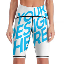 Cargar imagen en el visor de la galería, Capris de Yoga Pantalones Piratas de Deporte Cintura Alta para mujer YJ003 Personalizados con Impresión Completa con Foto Logo Patrón Texto