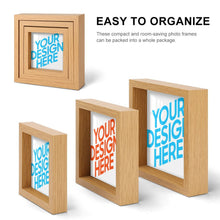 Cargar imagen en el visor de la galería, Marco/Marco de retrato/Moldura de madera con vete de tres combinaciones GY0903388 Personalizado,Personalizada Con Foto,Logo O Texto