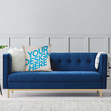 Cargar imagen en el visor de la galería, Funda de Cojín de Algodón y Lino con Impresión a Doble Cara de Diseño Personalizado con Tu Foto o Texto