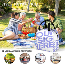 Cargar imagen en el visor de la galería, Bolsa Grande de Almuerzo Reutilizable con Bolsillo / Bolsa Térmica de Almuerzo Aislada XB0602049 Personalizada Impresion Completa de Una Imagen con Foto Logo Patrón Texto