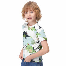 Cargar imagen en el visor de la galería, Camiseta manga corta suave estampada para niños ET023 Personalizada con Impresión Completa de una imagen con Foto Logo Patrón Texto