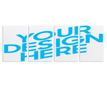 Cargar imagen en el visor de la galería, Cuadro Colgante 2:3 Vertical con Diseño Cuádruple de Una Sola Imagen con Diseño Personalizado Personalizada de Tus Fotos o Nombres