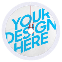 Cargar imagen en el visor de la galería, Falda para Árbol de Navidad (Cordón de Borlas) con Diseño Personalizado con Tus Patrones o Fotos