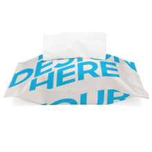Cargar imagen en el visor de la galería, Funda de Pañuelo de Papel de Lino y Algodón con Diseño Personalizado Personalizada de Tus Imágenes o Nombres