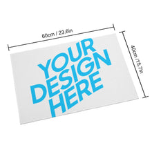 Cargar imagen en el visor de la galería, Alfombra de Terciopelo de Cristal Personalizada con Foto Logo Patrón Texto