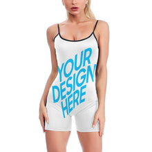 Cargar imagen en el visor de la galería, Mono para Yoga Jumpsuit Deportivo de Una Pieza para Mujer XG014 Personalizado con Impresión Completa de una imagen con Foto Logo Patrón Texto