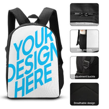 Cargar imagen en el visor de la galería, Conjunto de Mochila 17 pulgadas Bolsa de Almuerzo Estuche de Lápices XB0604076 Personalizada de Múltiples Imágenes con Foto Logo Patrón Texto
