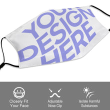 Cargar imagen en el visor de la galería, Mascarilla Reutilizable Higiénica Ajustable con Filtro Lavable Antipolvo para Mujer Hombre Adultos JJ0521191 Personalizada Impresion Completa de 5 Imágenes Diferentes con Foto Logo Patrón Texto